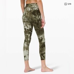 lululemon athletica align pant 25” Green Tie-Dye Leggings
